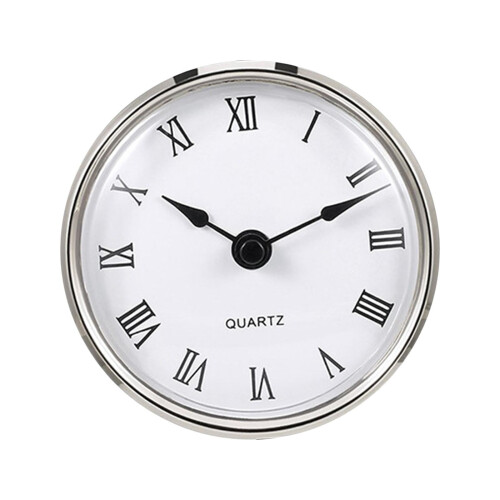 3 Inch Round Clock Insert with Roman Numerals
