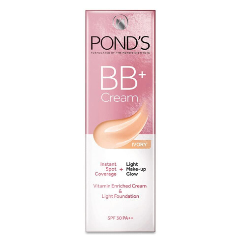 Ponds BB+ Cream Ivory Lightweight Foundation Cream 18g 2