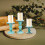 3-Piece Coloured Glass Taper Candle Holders 1