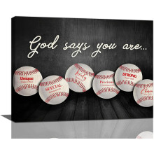Vintage Baseball Wall Art Print – Inspirational