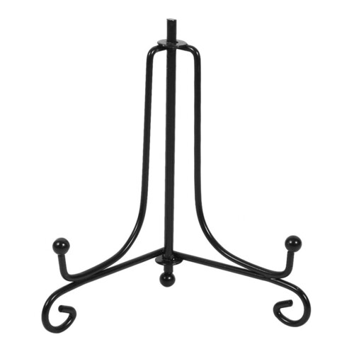Suporte de ferro para exibição, preto, 10 cm (4 polegadas)