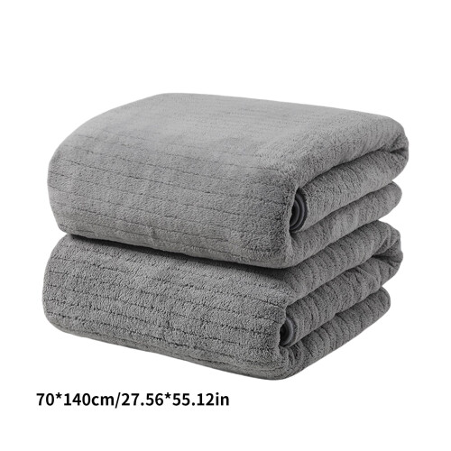 Pluche fluwelen badhanddoek, superabsorberend en sneldrogend. 2
