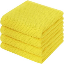 Panos de prato tipo waffle 100% algodão, pacote com 12 unidades