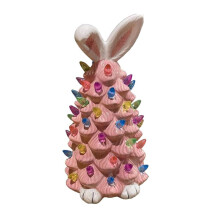 Décoration de Pâques en résine, lapin ornemental fait main