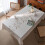 Cotton Linen Rectangle Tablecloth 60 x 84 in 1