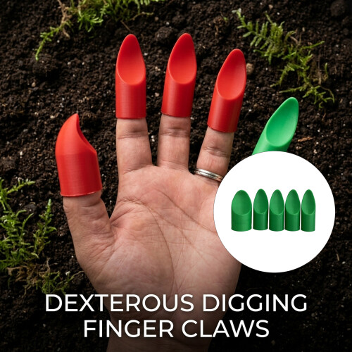 Gants de jardin confortables, 5 pièces, avec lits de-Vert 2