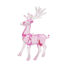 Acrylic Reindeer Ornament – Clear Crystal Deer Figurine