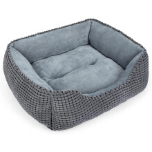 Orthopedic Dog Bed for Medium Dogs, Grey, 25"
