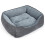 Orthopedic Dog Bed for Medium Dogs, Grey, 25" 1