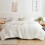Dark Green Tufted Jacquard Boho Comforter Set Reversible 1