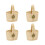 Blomkorg i linne för bröllop – 4-pack 1
