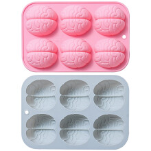 Moule en silicone en forme de cerveau pour la fabrication de chocolat et de bonbons