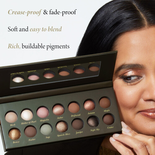 Laura Geller Beauty The Delectables 14 Multi-Finish Baked Eyeshadows - Long-Lasting Eyeshadows for Everyday (01 Earthy Essentials) 2