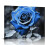 Blue Rose Canvas Wall Art, Premium Wooden Frame 1