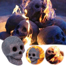 Fireproof Ceramic Skull Decoration for Fire Pits