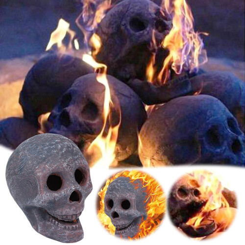 Fireproof Ceramic Skull Decoration for Fire Pits
