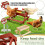 Natural Timber Bird Dining Platform With Wide Resting-B 3