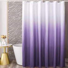 Ombre-Duschvorhang aus Polyester, rosa, 183 x 183 cm