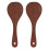 2-Pack Natural Wood Rice Spoon, Round Mouth 1