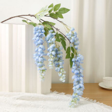 Centrotavola con fiori artificiali blu per decorazione domestica (1 pezzo)
