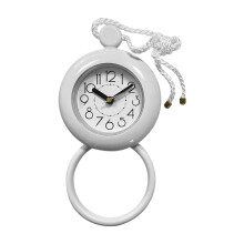 Shower Timer Clock with Rope – Waterproof, White, 12 cm