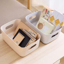 Boîte de rangement en plastique – Organiseur de bureau grande capacité S/M/L