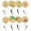 Decorative Bamboos Craft Fan With Long Handle And- Waking 2