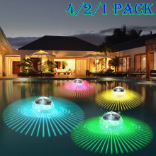 Bola de luz flutuante RGB solar para piscina