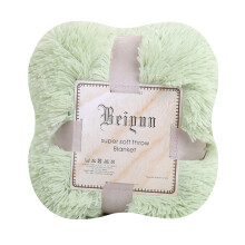 Sherpa Blanket for Sofa 80x120cm Mint Green