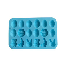 Moules de décoration de Pâques : formes de lapin et d'œuf, lot de 6