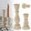 Unfinished Wooden Candlestick Holder – 17cm 1