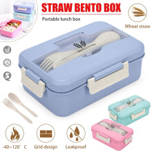 Lancheira Bento Ecológica à Prova de Vazamentos de 1200ml com