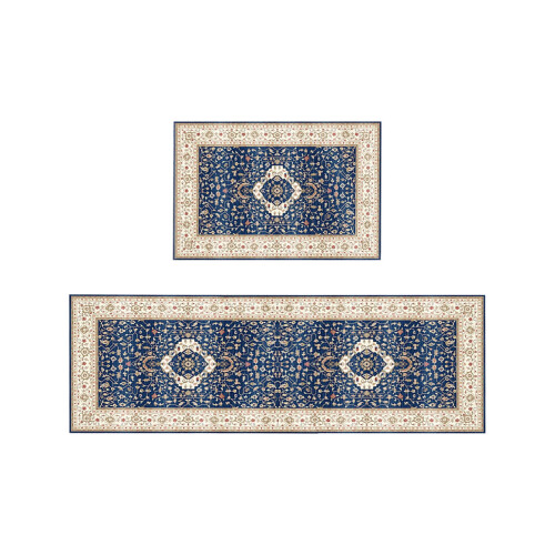 Boho Kitchen Mat Set of 2 – Non-Slip Polyester