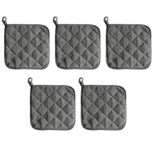 Extra dicke Topflappen aus Baumwolle, 5er-Set