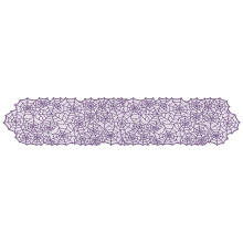 Purple Spider Web Lace Table Runner 72 in