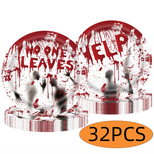 Σετ χάρτινων πιάτων για το Halloween 32 τεμάχια