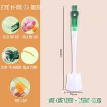 Five-in-One Cup Cleaning Brush with Spiral Bristles