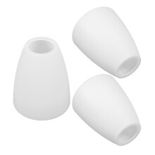 White Plastic Lampshade 11.5 x 10 x 5 cm 3 Pack