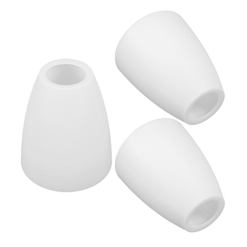 White Plastic Lampshade 11.5 x 10 x 5 cm 3 Pack
