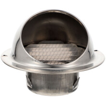 Cappa aspirante esterna rotonda in acciaio inox