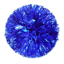 Pompon metallici da cheerleader 32x30cm - Confezione da 2