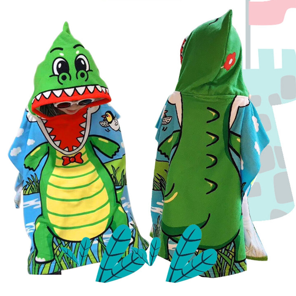 Kids hooded beach towel mermaid pattern 30x60 in-image-OPC-PW75CCX-NEW
