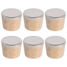 Houten flessenstoppers (6 stuks)