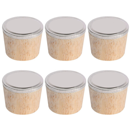 Houten flessenstoppers (6 stuks)