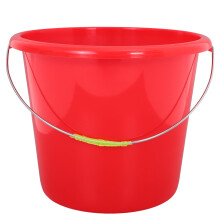 Röd plastskopa med ergonomiskt handtag, 5 gallon