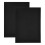 OUNONA 2pcs Black PP Yard Signs 37x26cm 1