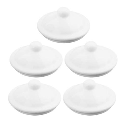 5er-Pack Emaille-Becherdeckel für Tee-, Keramik- und Wasserbecher
