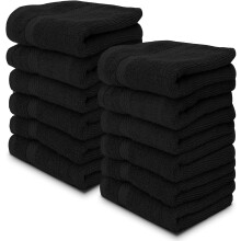 Weiße klassische Baumwollwaschlappen, 33 x 33 cm – 650 g/m², Packung