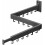Wall-Mount Retractable Clothes Drying Rack, Tri-Fold, Dark 1