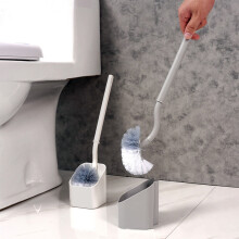 Moderne Toilettenbürste mit harten Borsten, weiß, 1 Stück